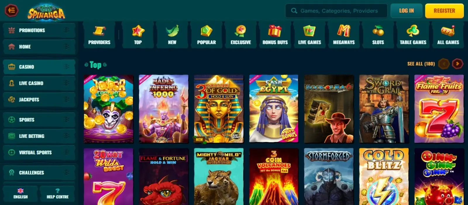 Spinanga Online Casino AU